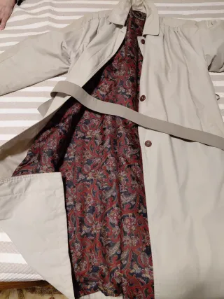 Gabardina mujer beige