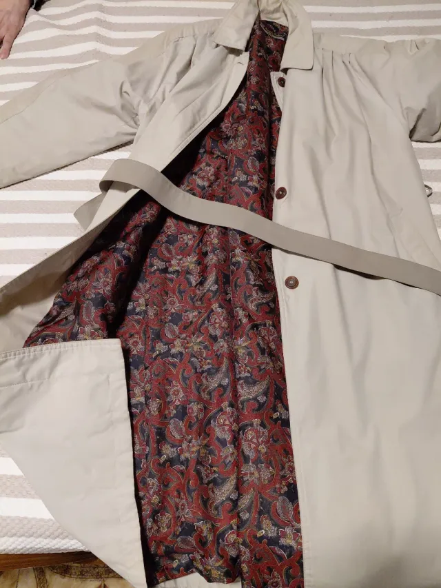 Gabardina mujer beige