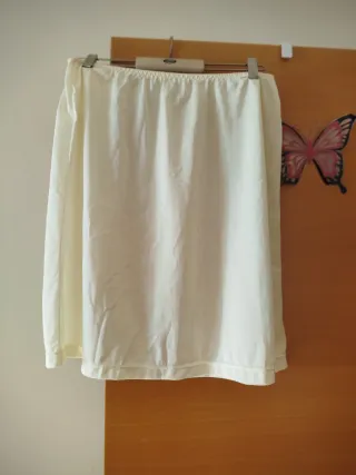 Enagua blanca talla única