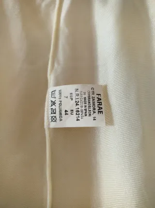 Enagua blanca talla única