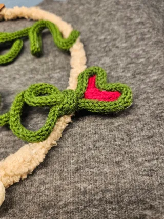 Decorazione per le feste in Tricotin Buon Anno