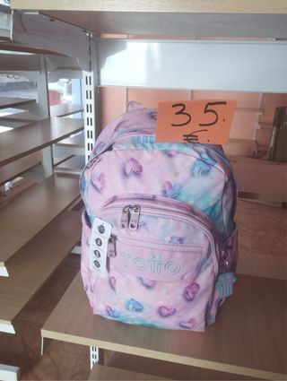 Mochila Totto Dinosaurios Azul