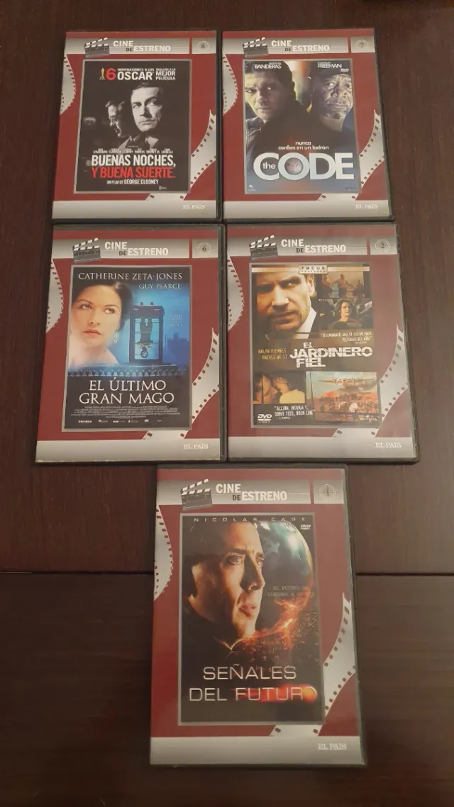 Lote 5 DVDs Cine Estreno (Español)