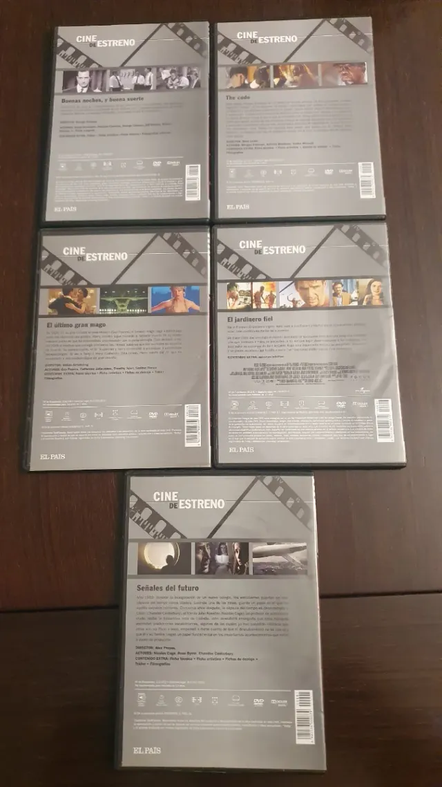Lote 5 DVDs Cine Estreno (Español)