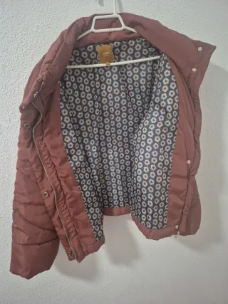 Chaqueta acolchada invierno mujer rosa
