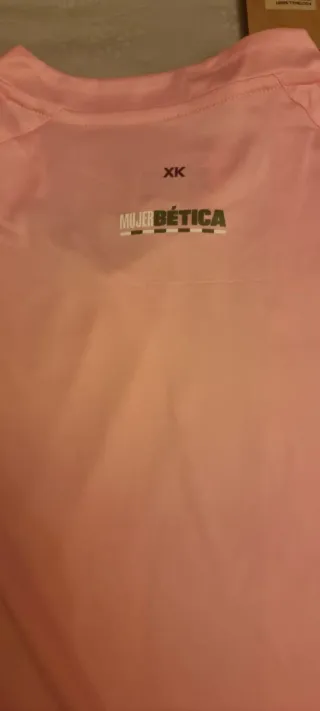 Camiseta  Betis de mujer Rayas Rosa y Verde
