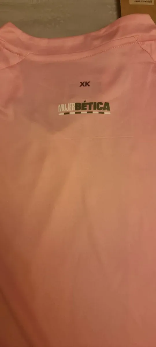 Camiseta  Betis de mujer Rayas Rosa y Verde