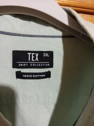Camisa TEX Hombre Verde Talla  3XL