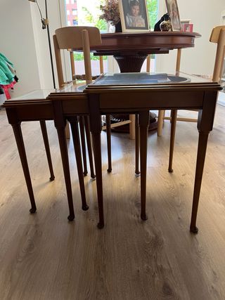 Tavoli Nido Vintage in Noce Massello