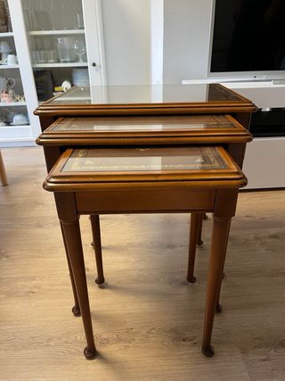 Tavoli Nido Vintage in Noce Massello