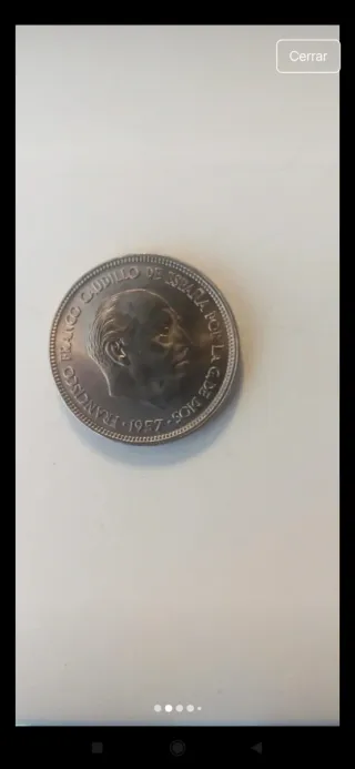 4 Monedas de 25 Pts Franco 1957 y JCI 1975-1980