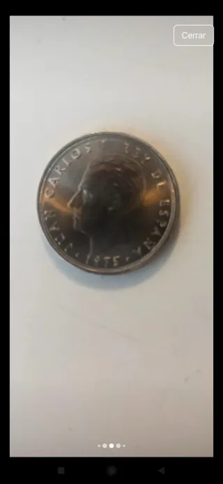 4 Monedas de 25 Pts Franco 1957 y JCI 1975-1980