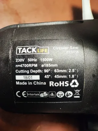 Sega Circolare Tacklife PES01A 230V 1500W