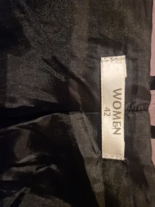 Abrigo pelo suave negro