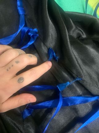 Disfraz Chobits (Chi) Negro y Azul  talla S-M