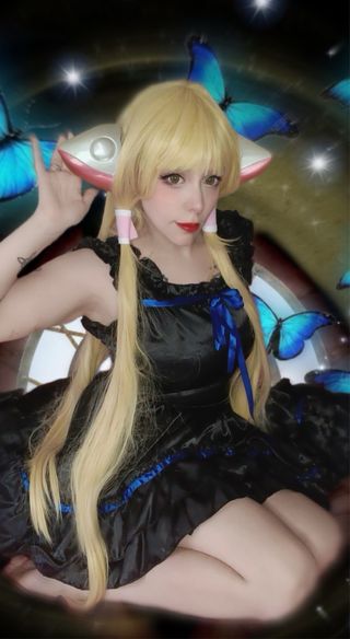 Disfraz Chobits (Chi) Negro y Azul  talla S-M