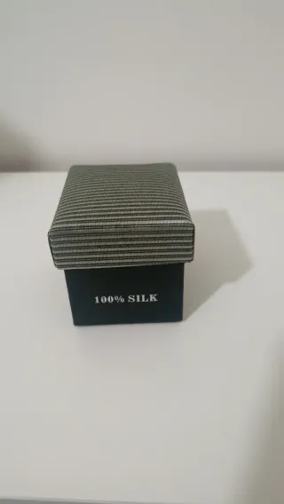 Juego Corbata y Gemelos 100% Seda