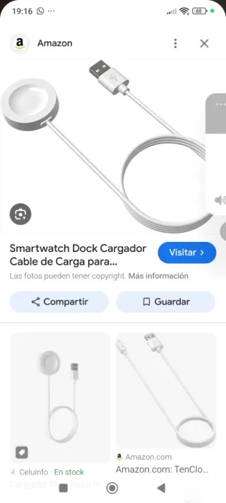 Cargador Apple Watch Blanco