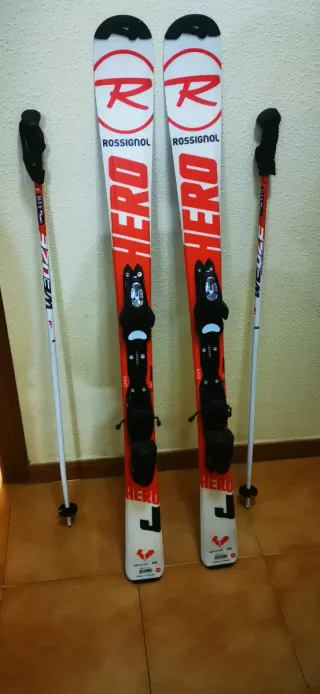 Esquis Rossignol con palos incluidos