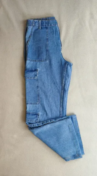 Pantalón cargo ancho Lefties azul