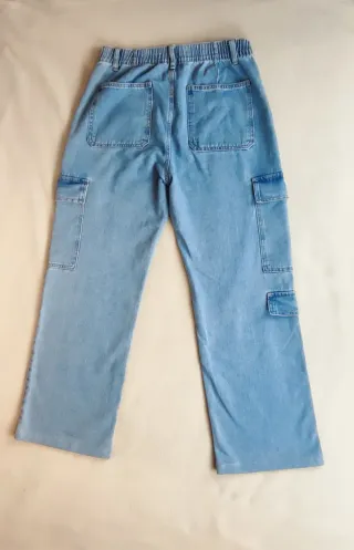 Pantalón cargo ancho Lefties azul