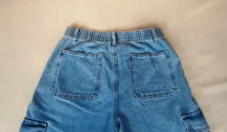 Pantalón cargo ancho Lefties azul