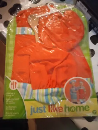 Disfraz Cocinero Niño Delantal y Gorro