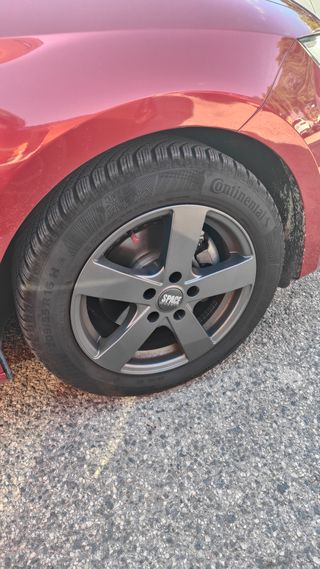 Llantas 16/205/55 VAG + neumát. Continental TS 860