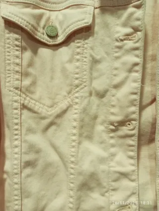 Chaqueta vaquera rosa talla 44