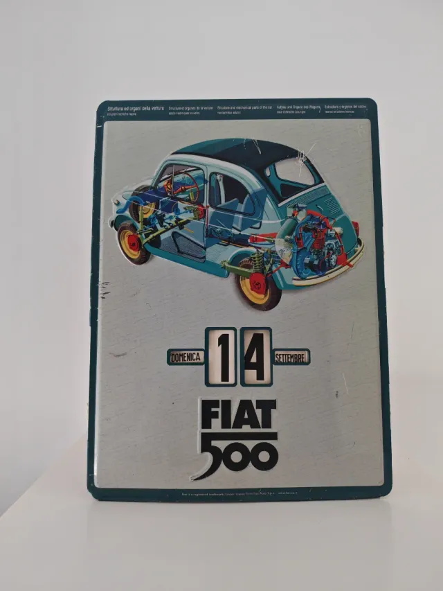 Calendario perpetuo fiat 500 official