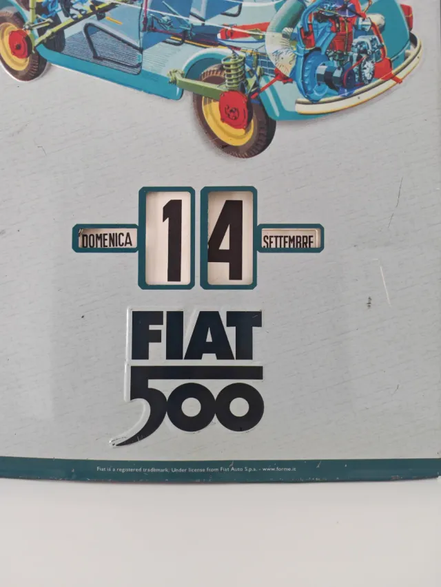Calendario perpetuo fiat 500 official