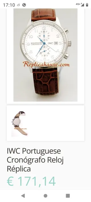 Reloj IWC Schaffhausen Cronógrafo