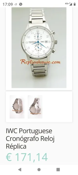 Reloj IWC Schaffhausen Cronógrafo