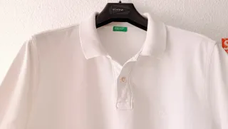 Polo Benetton Blanco Talla XL