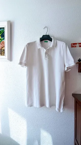 Polo Benetton Blanco Talla XL