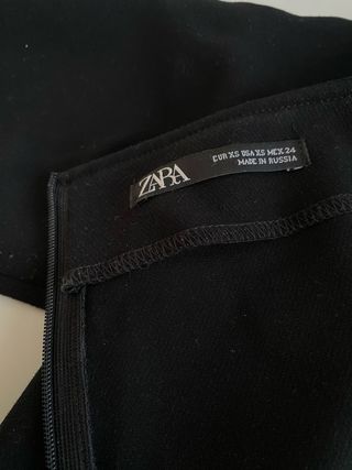 Vestido Negro Zara Talla XS