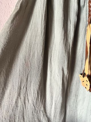 Blusa tirantes verde con cordón