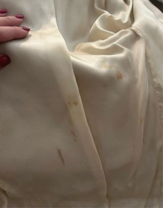 Giacca pelle vintage beige taglia 42