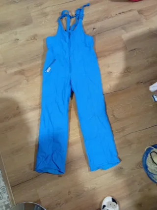 Mono de nieve azul mujer