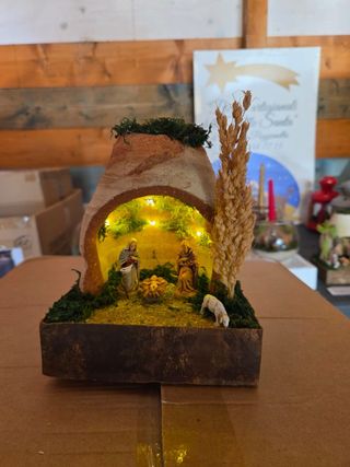 Mini presepe con luci