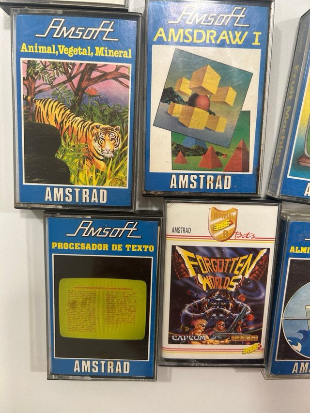 Lote Juegos Amstrad Vintage Cassette