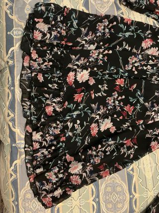 abito a fiori manica lunga