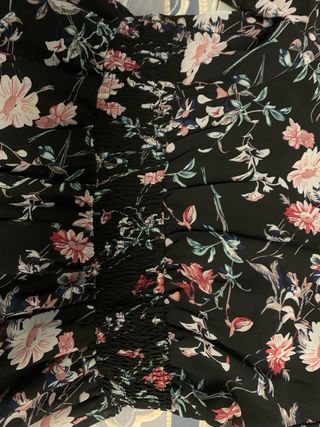 abito a fiori manica lunga