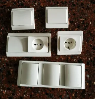 Marcos Doble Interruptor Deco Blanco