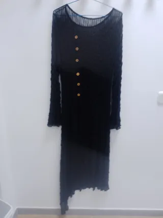 Guardapolvo gótico largo negro