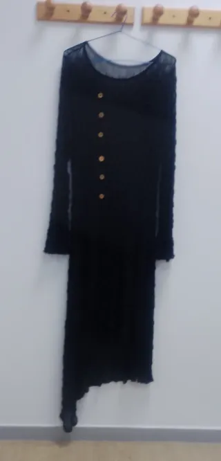 Guardapolvo gótico largo negro