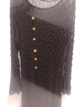 Guardapolvo gótico largo negro