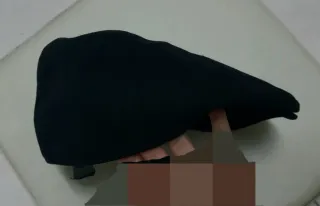 Gorra flat cap Fito negra