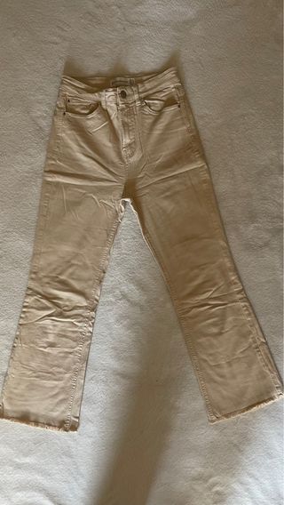 Pantalones Stradivarius Beige