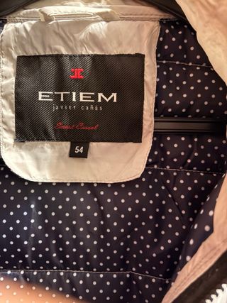Chaleco blanco ETIEM Talla L 100% Original